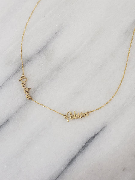 Two Names Necklace