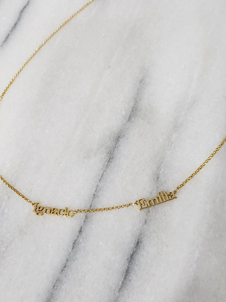 Two Names Necklace