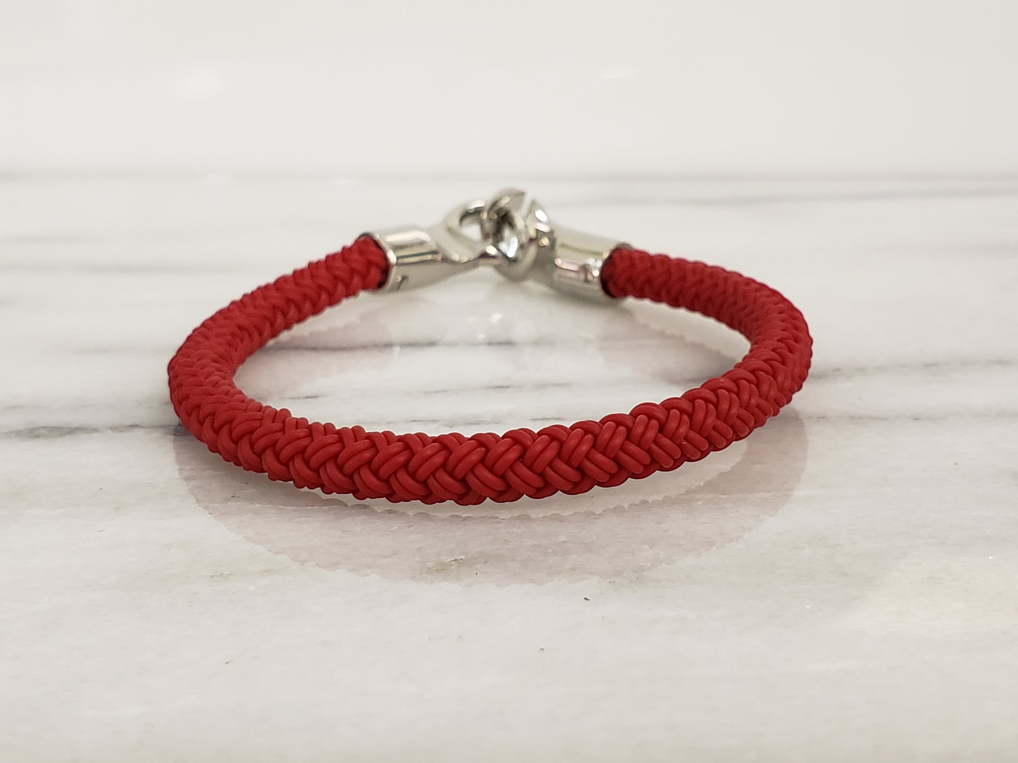 We Red|stainless Steel Lucky Red String Bracelet For Couples - Adjustable  Leather Bowknot