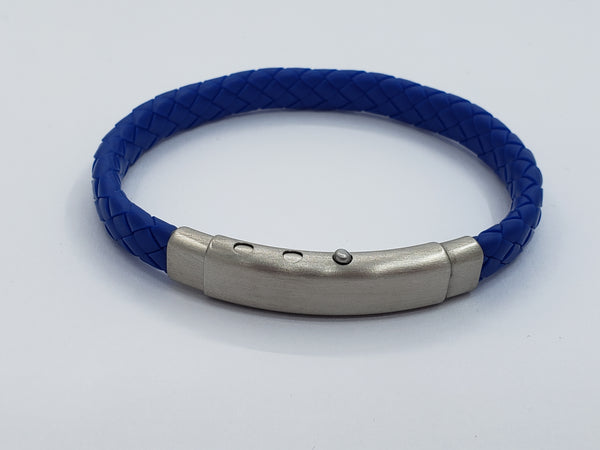 Blue Rubber Bracelet