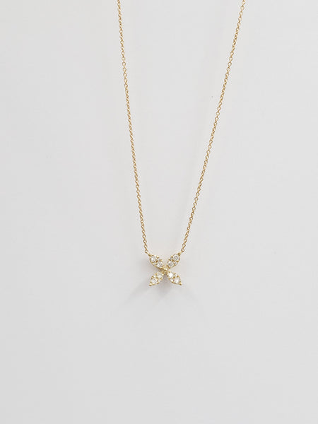 18kt Gold Butterfly Necklace