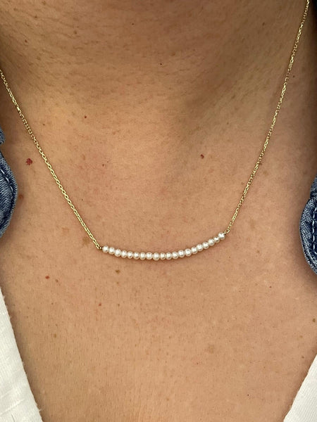 Pearl Bar Necklace